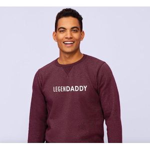 Trui - Legendaddy - Cadeau voor man - Medium - Bordeaux - Sweater - Geschenk
