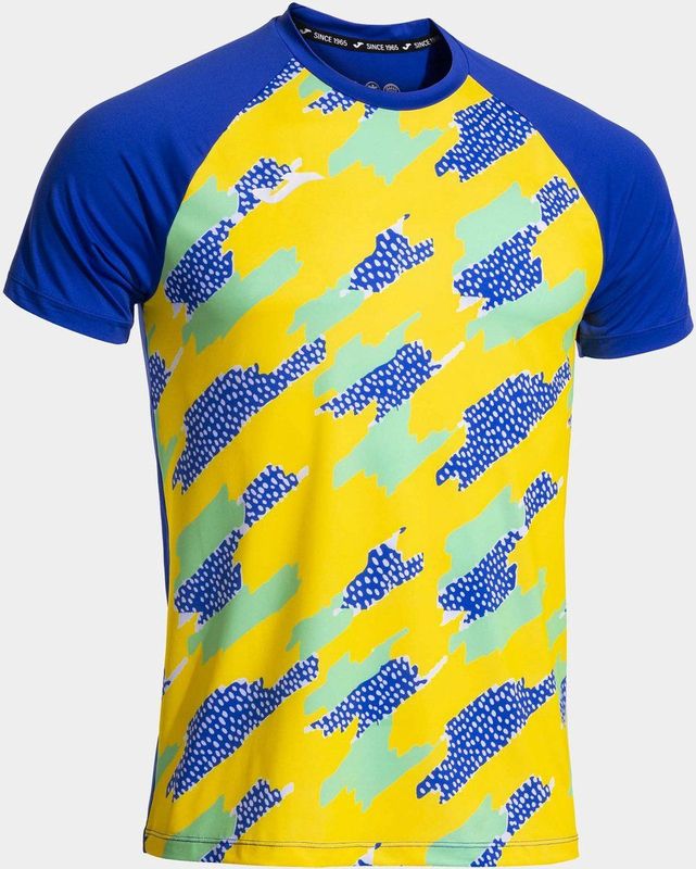 Joma - R-TRAIL - Sport T-shirt - Royal-Geelblauw - Korte Mouwen