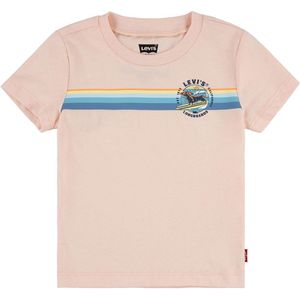 Levi´s ® Kids Retro Stripe Surf T-shirt Met Korte Mouwen Roze 18 Months Jongens