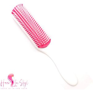 Haar in Stijl® | Roze Anti-klit Styling Brush | Haar borstel krulborstel defining stylingbrush kam voor krullen