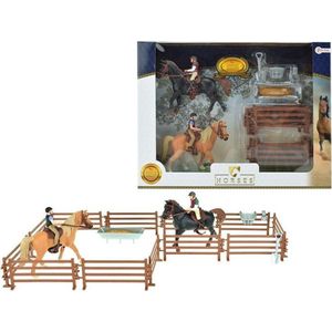 Toi-toys Horses Pro Twee Paarden Met Ruiters En Accessoires