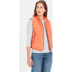 camel active Korte gewatteerde bodywarmer van gerecycled polyester - Maat womenswear-36 - Nectarine