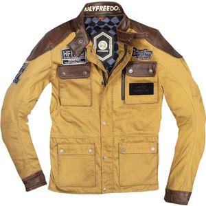 HolyFreedom Quattro Waxed Evo Camel Textiele Motorjas - Maat M - Jas