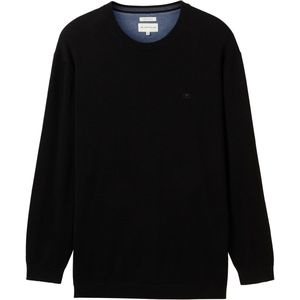 Tom Tailor Plus Size - Gebreide trui met geborduurd logo