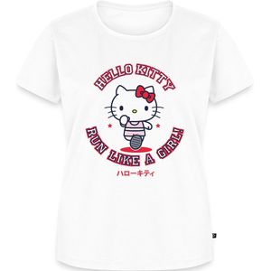 Hello Kitty Run Like A Girl Premium T Shirt Dames