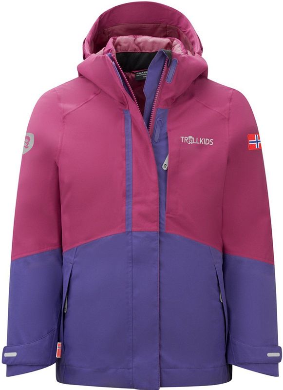 Trollkids Girls Skanden 3in1 Jacket 3-in-1-jas (Kinderen |purper |waterdicht)