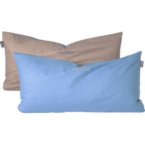 SCHIESSER - Doubleface - Kussensloop - Tweekleurig - Puur Katoen - Ademend