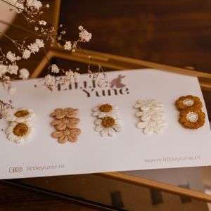 Anti-Slip Luna | Bloemen speldje - Baby haarspeldjes - Eerste haarspeldjes