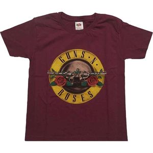 Guns N' Roses - Classic Logo Kinder T-shirt - Kids tm 4 jaar - Rood