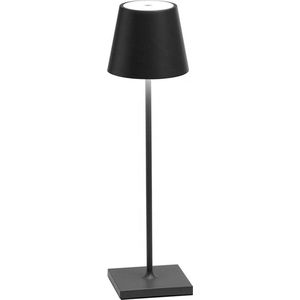 lamp Oplaadbaar - 3 Kleurstanden - Draadloos En Dimbaar - Incl. USB-C Kabel - Voor Binnen En Buiten - Touch Bediening - Nachtlamp - Bureaulamp - Zwart - Industrieel En Modern - Slaapkamer - Woonkamer