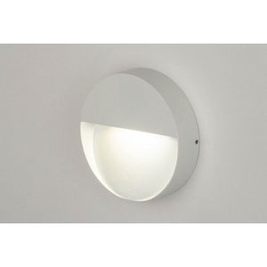 Lumidora Wandlamp 73164 - Voor buiten - BRISTOL - Ingebouwd LED - 6.0 Watt - 500 Lumen - 2700 Kelvin - Wit - Metaal - Buitenlamp - IP54 - ⌀ 15 cm