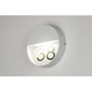 Lumidora Wandlamp 73164 - Voor buiten - BRISTOL - Ingebouwd LED - 6.0 Watt - 500 Lumen - 2700 Kelvin - Wit - Metaal - Buitenlamp - IP54 - ⌀ 15 cm