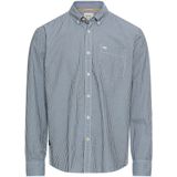 camel active Overhemd met lange mouwen en knoopsluiting - Maat menswear-5XL - Marineblauw