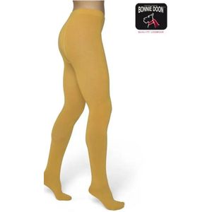 Bonnie Doon Biologisch Katoenen Maillot Meisjes Geel maat 116/122 - Kinder Maillot - OEKO-TEX gecertificeerd - Bio Cotton Tights - Duurzaam Huidvriendelijk Bio Katoen - Fijne pasvorm - Gladde Naden - Geel - Egg - BP053900.219