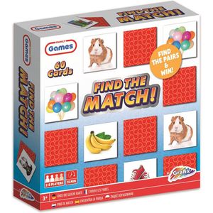 Grafix Find The Match | Baby & Peuter spelletjes | Kaartspel | Vind de Match | 60 kaarten - 30 matches | voor kinderen vanaf 3 jaar