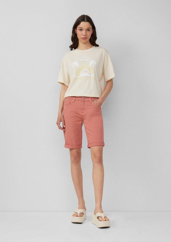 QS - Catie - Jeans - Oranje - Slimfit - Mid Waist