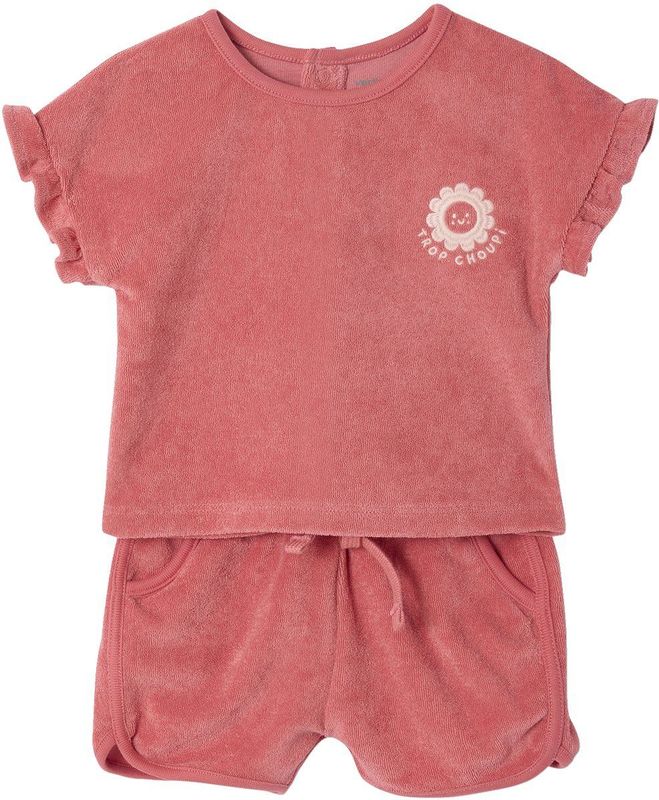 Vertbaudet - Babyset - T-shirt - Korte Mouwen - Badstof Short