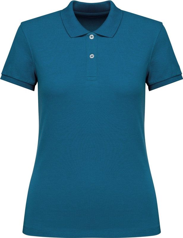 Native Spirit - Damespoloshirt - Piqué - Milieuvriendelijk - Slim Fit - 100% Biologisch Katoen