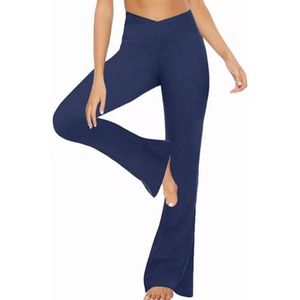 Hoge Taille Flared Yogabroek Dames - Bootcut Sportleggings voor Yoga en Dans