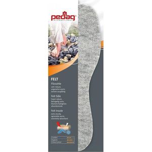 Pedag Felt - Warm en vocht absorberende inlegzool voor werkschoenen - 38