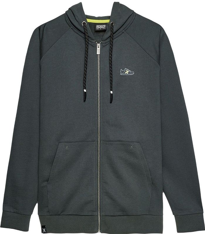 Munich Road Lifestyle Sweatshirt Met Rits Grijs S Man