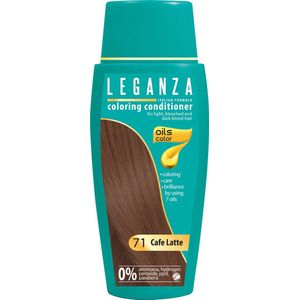 Leganza Coloring Conditioner Café Latte - Semi-Permanente Haarkleuring Licht Bruin - Natuurlijke Oliën - Zonder Ammoniak - 150ml