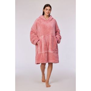Woody oversized hoodie unisex - roze - 252-10-PXL-M/404 - volwassenen one size