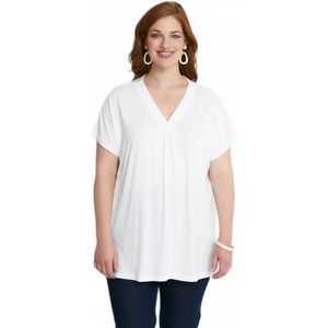 Lang uitlopend kanten T-shirt