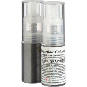 Sugarflair Pump Spray Voedingskleurstof - Glitter Nevel - Donker Grafiet - 10g