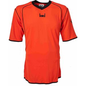 KWD Sportshirt Victoria korte mouw - Oranje/zwart - Maat XXL