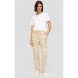 Broek - Dierenprint - Viscose - Tapered Pasvorm - Mid Waist