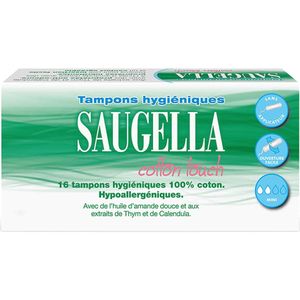 Saugella Cotton Touch 16 Mini Hygiënische Tampons