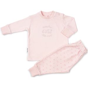 Frogs and Dogs - Pyjama Basic met Borduursel - Roze - Maat 62 - Meisjes
