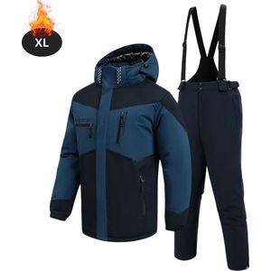 Nivard Skipak - SkiBroek - Skijas - Ski Suit - Wintersport - Heren - 2-Delig - Blauw - Maat S