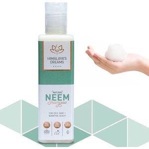 Shampoo met ayurvedische kruiden Neem, tegen vet haar en gevoelige hoofdhuid, Himalaya's Dreams, vegan, 200 ml