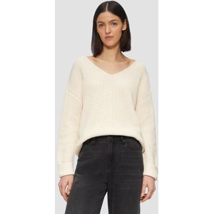 Gebreide Trui - Zachte Katoenmix - V-hals - Casual Stijl