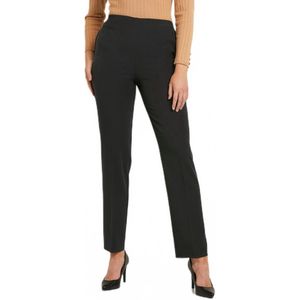 Broek met rechte pijpen in effen of jacquard breisel