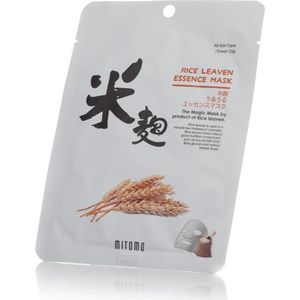 Mitomo - Rice Leaven - Face Mask - Japanse Gezichtsmaskers Met Rijst Proteïne - Gezichtsverzorging - Huidverzorging - Skincare - Beauty Mask - Organisch - Gezichtsmasker - 4 Stuks