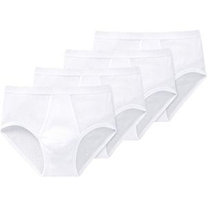 Schiesser Heren sportslip met opening 4 pack Original Classics dubbelrib - Maat XXL