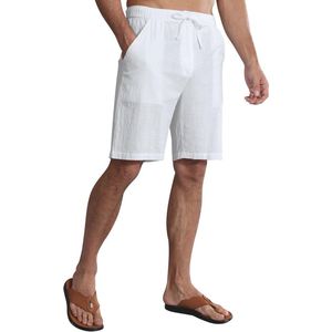 Korte Linnen Broek Heren - Luchtig en Losse Pasvorm voor Zomer en Strand