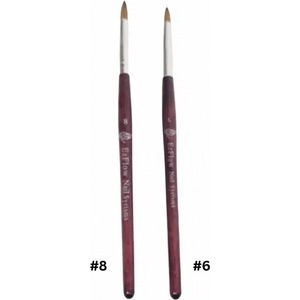 Acryl penseel - EZFlow Acryl Pencil round #6 en #8 - Acryl penseel- Acryl nagels - 2Stuk