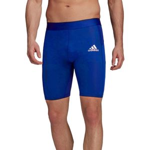 adidas - Techfit Thermo Short Tights - Compressieshorts - XXL - Blauw