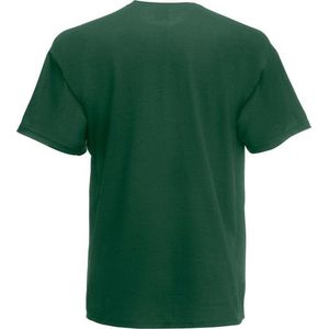 Set van 2x stuks basic donker groene t-shirt voor heren - voordelige 100% katoen shirts - Regular fit, maat: XL (42/54)