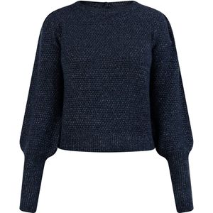 myMo - Nolie - Gebreide Trui - Metalen Draad - Pofmouwen