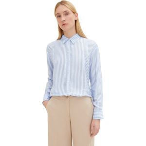 Tom Tailor Dames-Bloes--31403 blue whit-Maat 36