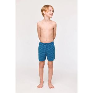 Woody Studio boxershort jongens/heren - blauw gestreept - 251-12-QLB-Z/919 - maat 164