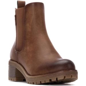 Refresh - 17291901-CAMEL - Enkellaarsjes - Bruin - Ritssluiting - Casual