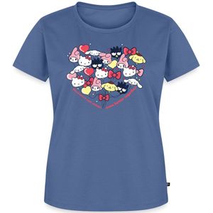 Hello Kitty En Vrienden Ballonnen In Hartvorm Premium T Shirt Dames