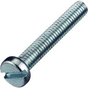 Deltafix metaalschroef cilinderkop + moer verzinkt m3 x 40 mm din 7985 / din 934 10 st.