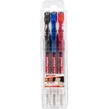 Gelrollers edding 2185 set van 3 - zwart, rood, blauw